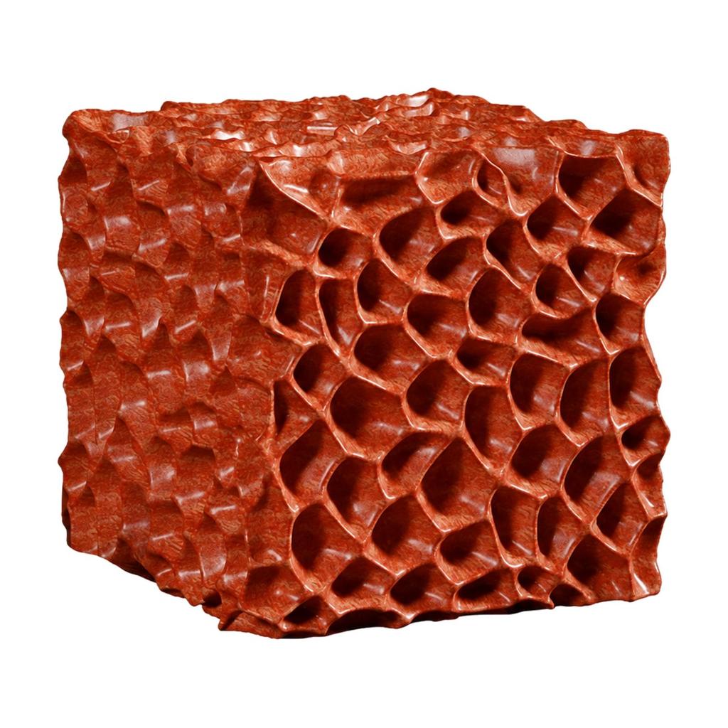 Square Honeycomb Sculpture Vintage Resin Decorative Tabletop Decor for