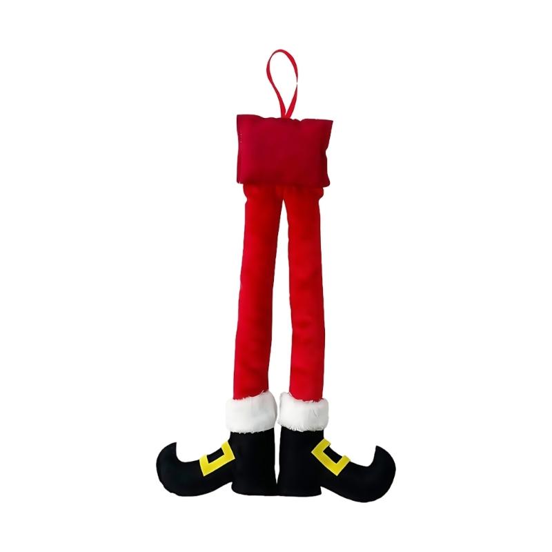 

Christmas Party Pendant Accessory Decorative Elf Santa Leg Christmas Tree Ornament Auto Trunk Decoration for Most Car Model