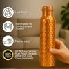 Copper Water Bottle 1 Ltr | Copper Bottle for Men & Women  | BPA Free & Leak Proof | Easy to Carry | Suitable for Yoga, School & Office