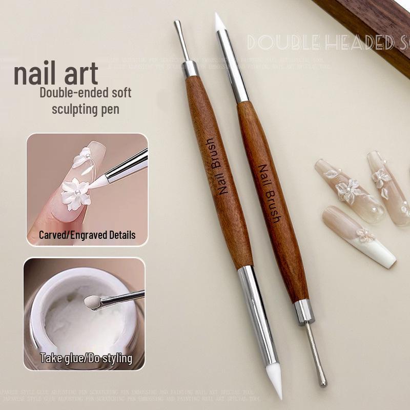 

Double-Ended Sandalwood Nail Art Pen & Gel Remover Tool