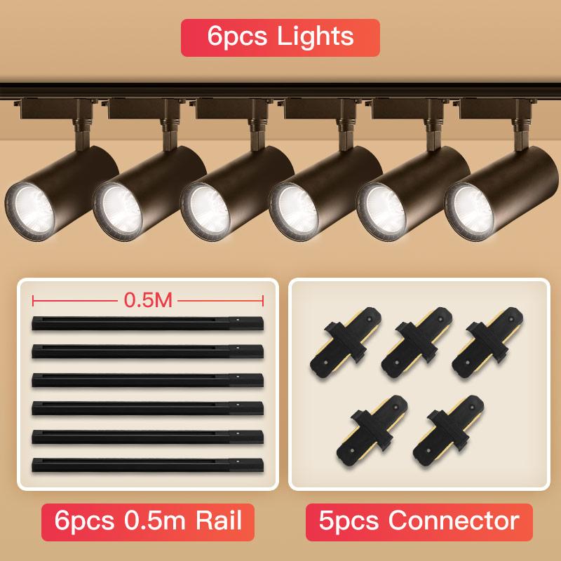RGB Track Light Hanging Chandelier Ceiling Lamps Home Living Room Clothing Lamps Store Lighting LED RBG Track Spotlight Spot Led