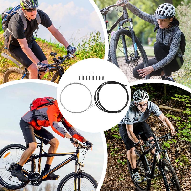 Brake Cable Heavy Duty Portable Biking Cable Kit Shifter Cable Shift Derailleur Cable Brake Wire Set Cycling Gear Cable For