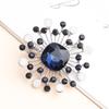 Pomlee Rhinestone Crystal Olives Brooches Unisex Women And Men Brooch Pin Collar Jewelry Suit Coat T -Shirt Dress Accessories