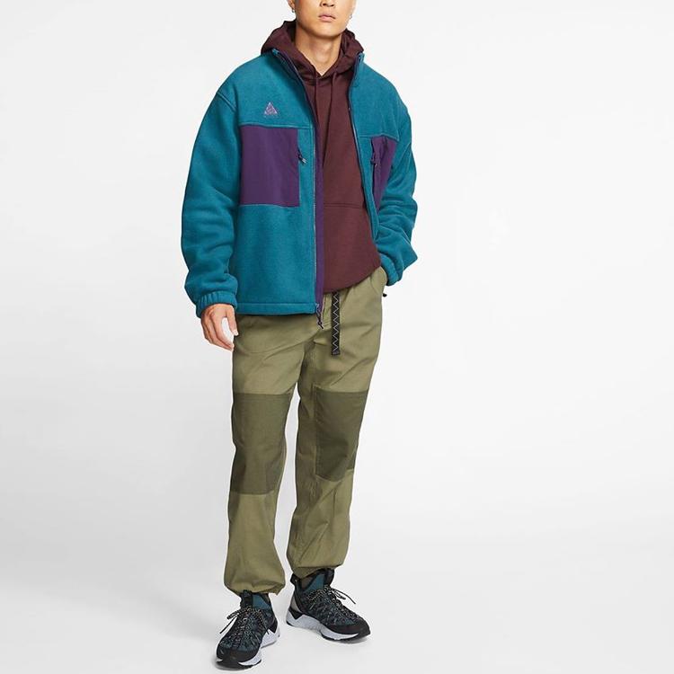 Nike ACG Collection Fleece Zip Jacket With Stand Collar Men Jackets Dark-Sapphire BQ7198-347