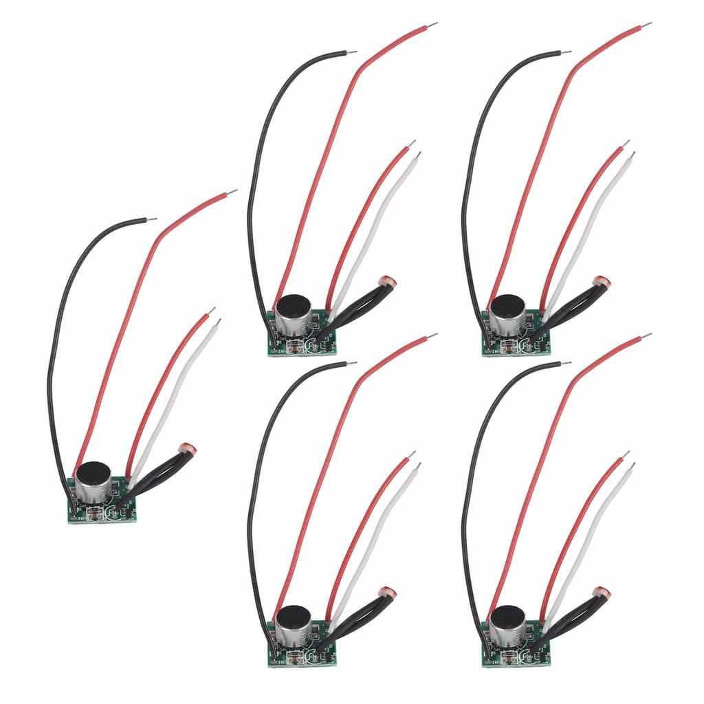5Pcs Sound Control Switch Module Solar Light Sensor Module Circuit Board DC 3V?30V