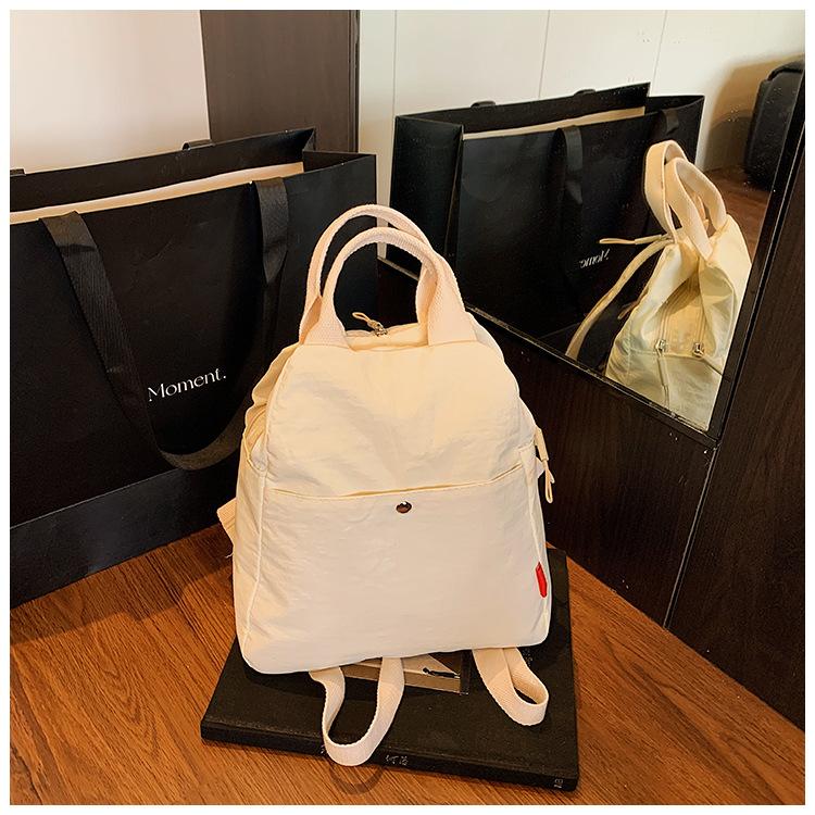 Schoolbag New Macaron Backpack Multifunctional Lightweight Dopamine Casual Fashion Commuter Versatile Portable Shoulder Bag