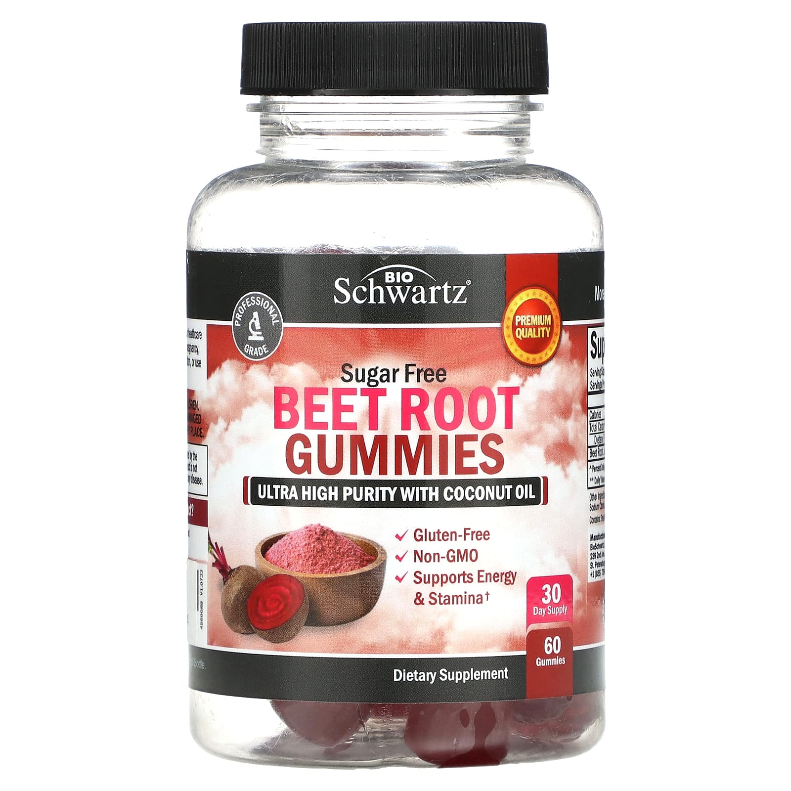 

Beetroot Gummies, Sugar Free, 60 Gummies (250Mg per Gummie)