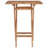 VidaXL Table pliable de jardin 60x60x75 cm Bois de teck solide