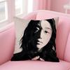 Kpop Style Hot Handsome Singer L-Loren Cushion Cover Pillowcase Short Plush Invisible Zipper Room Sofa Cushion Cover