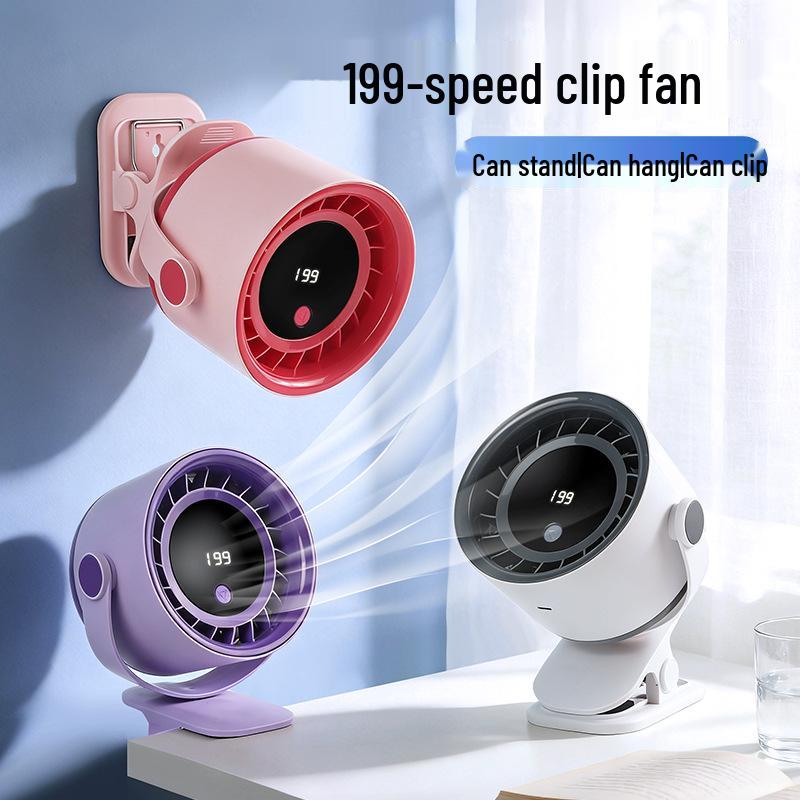 Adjustable Desk Clip Fan - Powerful Wind for Office, Dorm, or Bedside Use