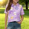 Kids Casual Short Sleeve Polo Shirt Animal Print Toddler Boys Girls Summer Lightweight Breathable Top