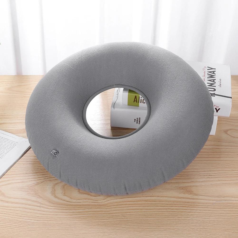 Hip Support Medical Hemorrhoid Seat Pad Inflatable Massage Cushion with Pump Round Ring Pillow Anti Bedsore Donut Chair Pad