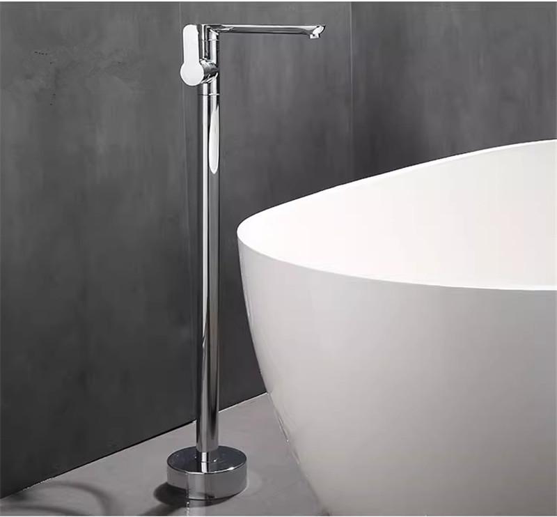 Floor Standing Polished Gold Bathroom Bathtub Faucet + Handheld Shower Free Standing Antique Bronze Luxury BathTub Mixer Taps