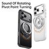 360 Spin Magnetic Stand (Pro-Version) for iPhone 17 Pro Max 17 Air Case (Compatible with Magnetic) Matte Translucent Shockproof