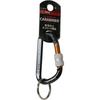 SK11 Locking Carabiner with Anti-Slip and Screw Locking Function, Black, 6 x 60mm, SAC-660BN