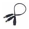 DC5.5x2.1mm Power Splitter 1 Female to 2 Male Power Splitter Cable for Device Integration in Electronics