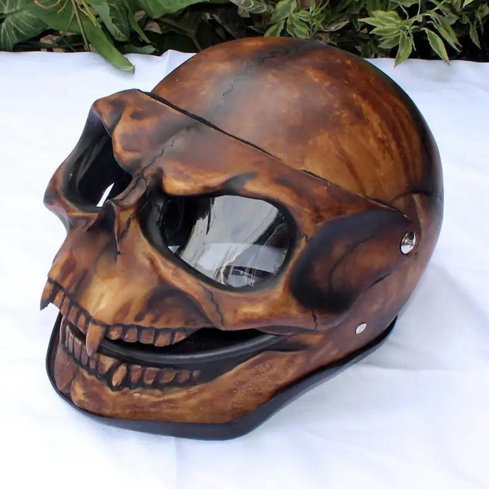 Capa de Capacete de Moto Esqueleto, Máscara de Caveira Horror Cool, Decoração de Máscara de Capacete de Caveira