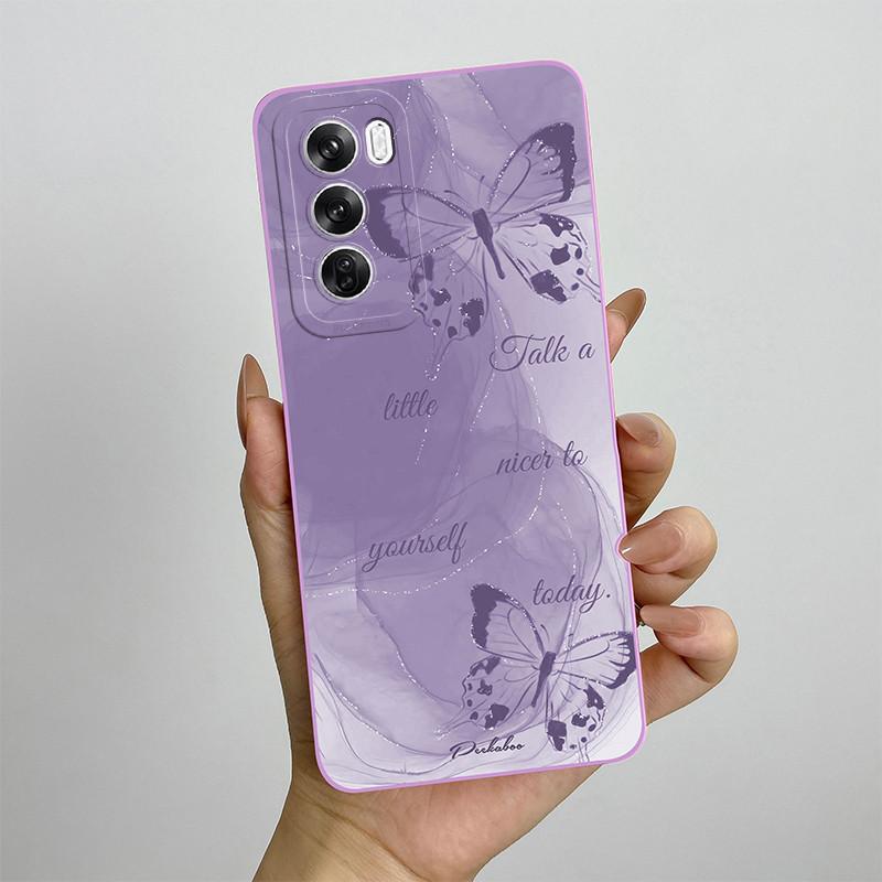 For OPPO Reno 12 CPH2625 Reno12 Pro Phone Case 12pro 5G CPH2629 Love Heart Silicone Soft Shockproof Back Cover Protective Shell