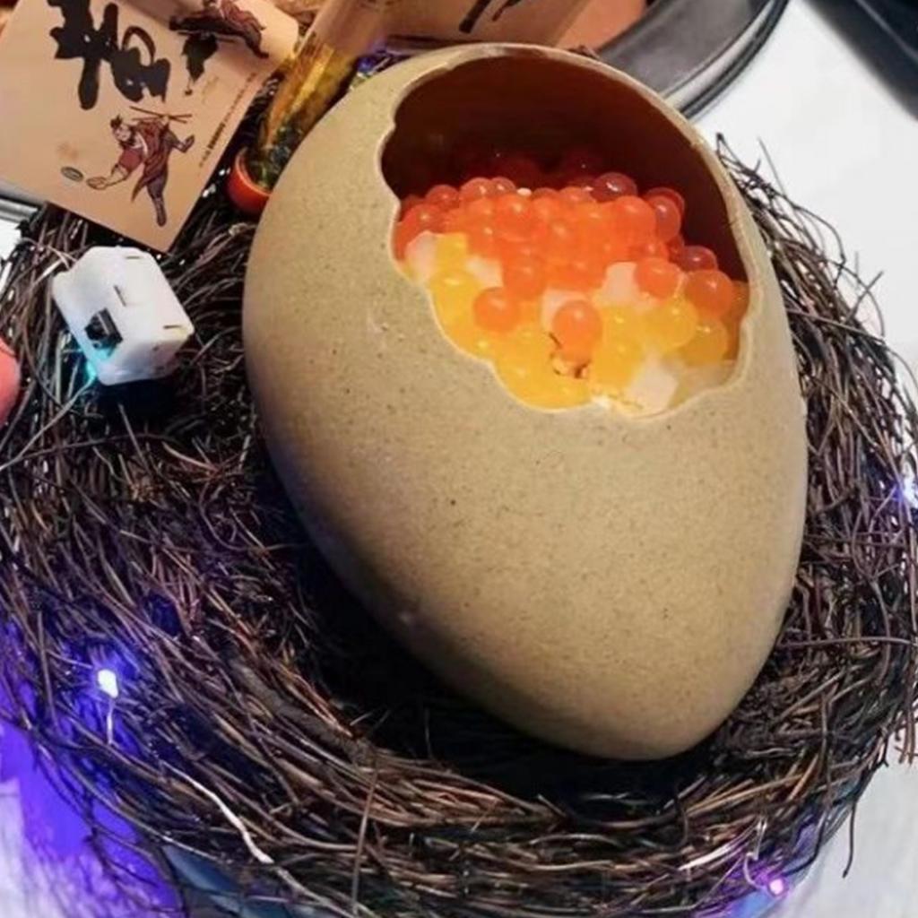 Egg Shell Bowl Ceramic Lifelike Decorative Toxic Free Noodle Dessert Bowl for Home Restaurant