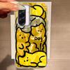 For Samsung Galaxy A56 A36 A16 A25 A35 A53 A26 S25 S24 S23 S22 Plus Ultra FE Phone Cover Cute Purple Cat For Samsung A55 TPU Bag