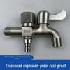 Tedi Le Dual-Use 304 Stainless Steel Washing Machine Inlet Pipe & Split Faucet