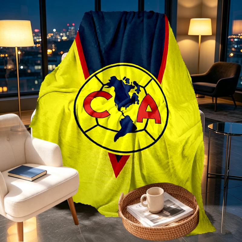 Club America Print Blanket - Soft & Comfortable, for Bedroom, Travel, Sofa, Home Decoration - Birthday Christmas Gift for Friend