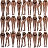 Women's Halloween Skeleton Print Pantyhose Set Soft And Comfortable Design**