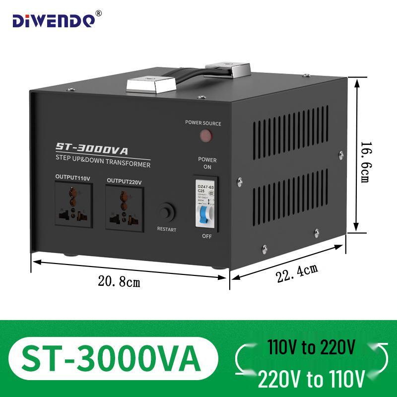Lifting Transformer Voltage Converter ST-500W/1000W/2000W/3000W 220V to 110V