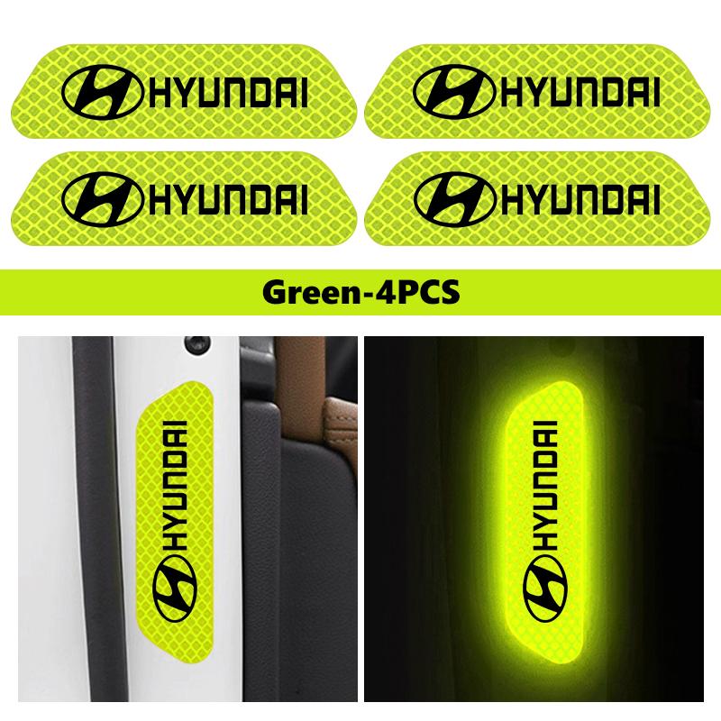 Car Stickers Wheel Eyebrows Reflective Warning Stickers Reflective Strip Accessories For Hyundai i10 i20 i30 i40 ix20 ix35 ix55 TT2