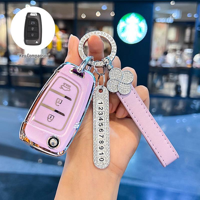 Kompatibel mit 20 Modellen: Schlüsselabdeckung für Beijing Hyundai New Elantra, Verna, ix25, Mistra, ix35 - Schutzschale Schnalle