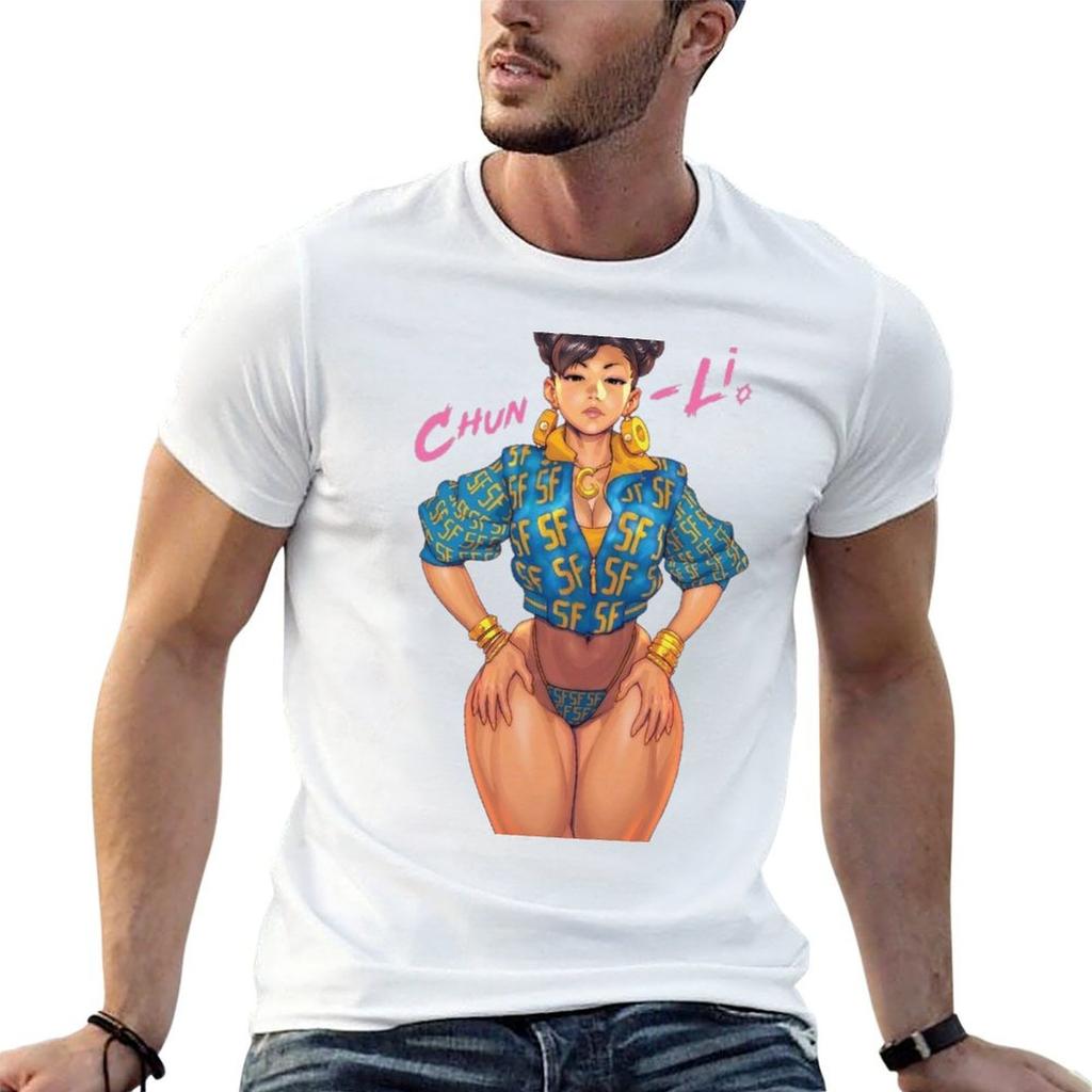 Chun Li T-Shirt man t shirt luxury man t shirt summer man tshirt T-shirt