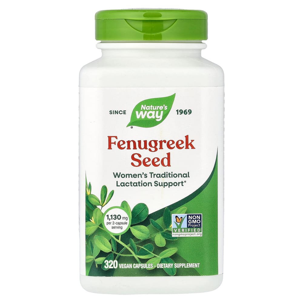 

Nature s Way Fenugreek Seed 1130 mg Vegan Capsules, 320 Count (565 mg per capsule) 320 pcs - 1 ea