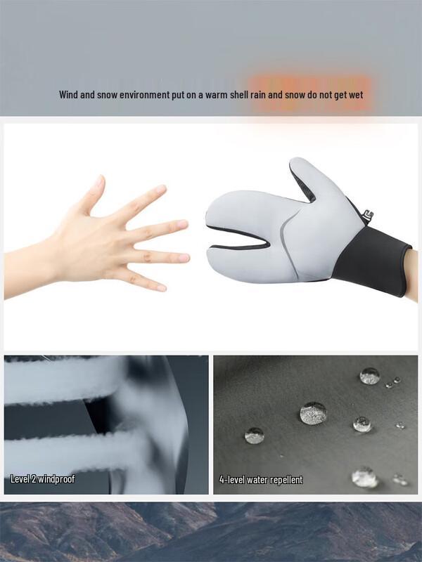 Beneunder LS000 Winter Warm Anti-wind Fleece Lined Full Finger Gloves