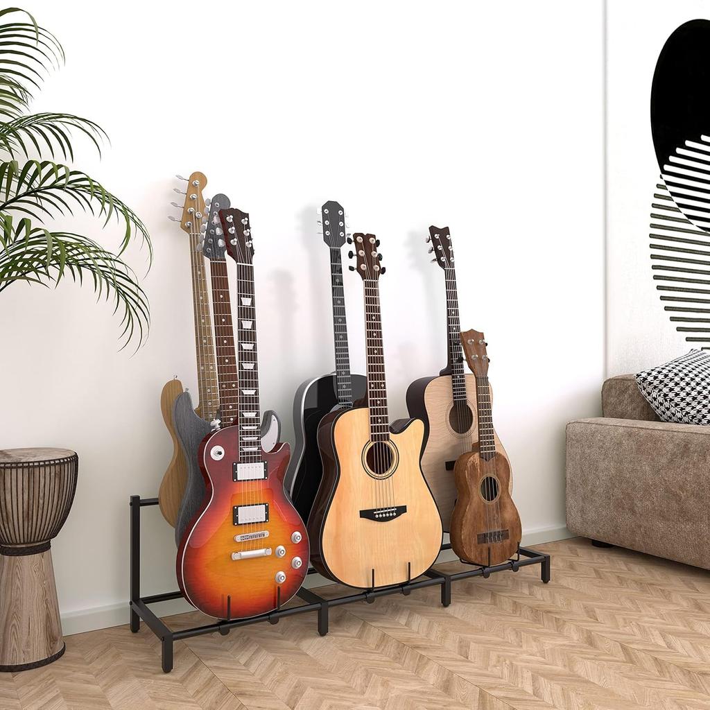 Guitar Stand Bass Electric Universal Display Multiple Guitar Prevents Scratches On the Instrument Stable and Instrument Easy To Bracket for Acoustic