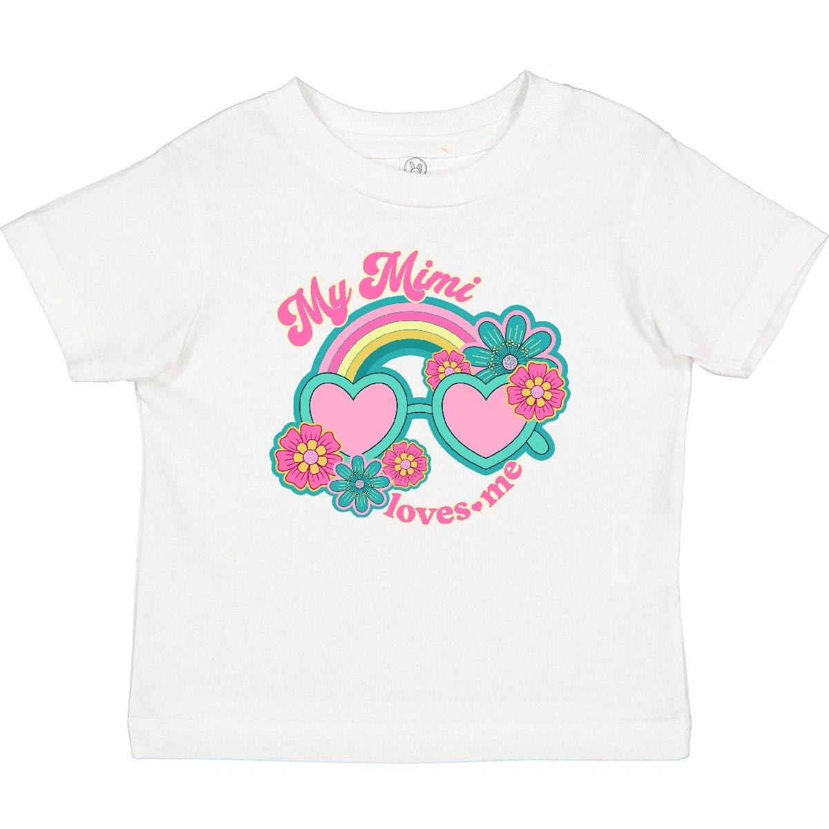 Inktastic My Mimi Loves Me Granddaughter Baby T-Shirt Girls Clothes Childs From 100