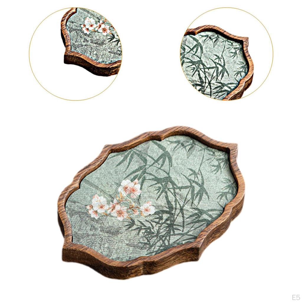 Tea Tray Gongfu Table Chinese Kung Fu Decorative Jewelry Organizer Serving Platter for