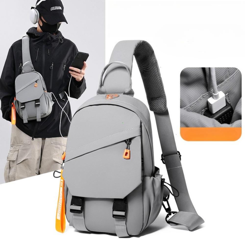 Waterproof Nylon Crossbody Bag - Men's Chest Sling Backpack, Compact Shoulder Messenger Bag, Travel & Outdoor Hiking Pack 2025