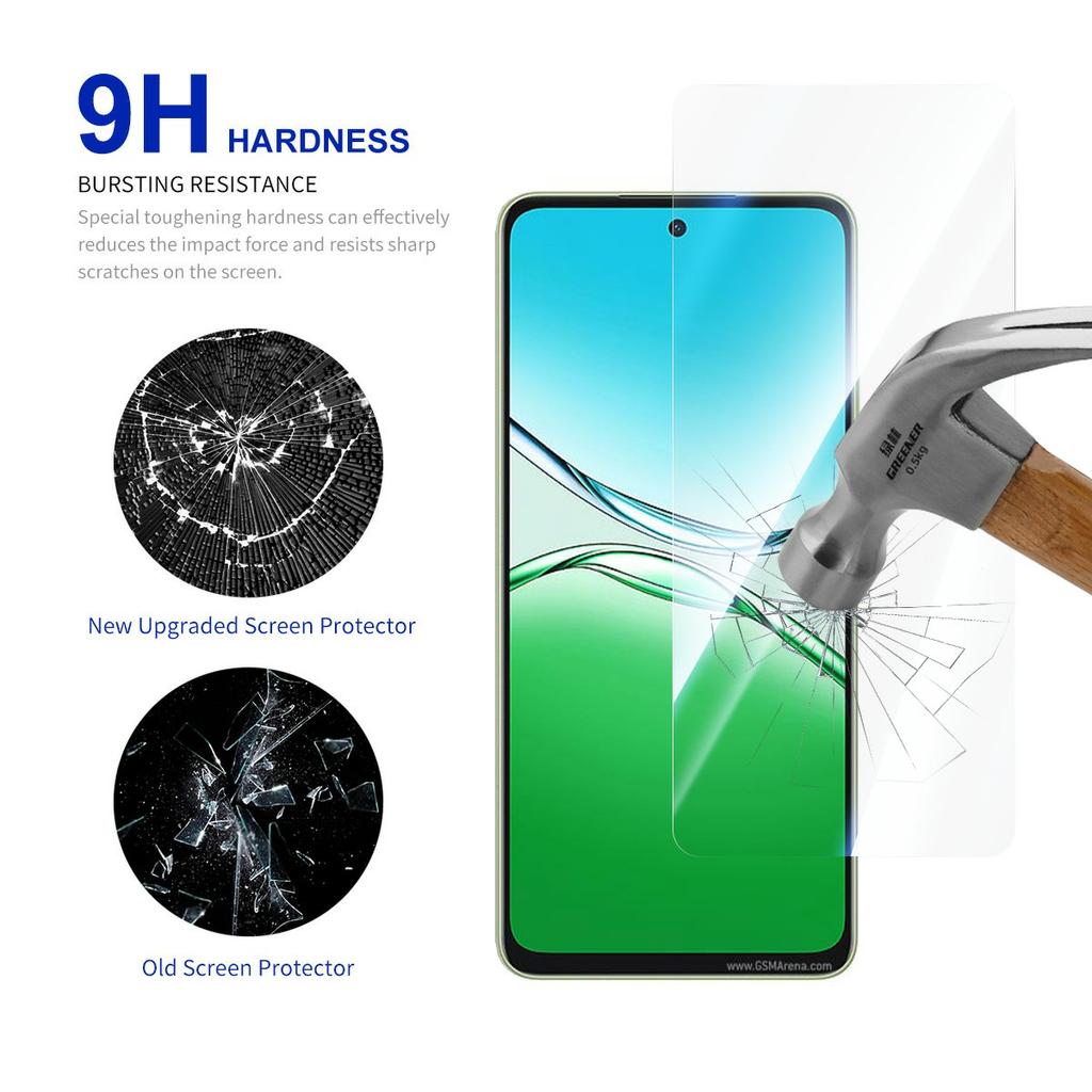 RURIHAI 10Pcs For Oppo A5 Pro 4G (Global)/5G (Global)/A5 Energy 5G (China) Screen Protector 0.26mm 2.5D High Aluminium Silicon Glass Film