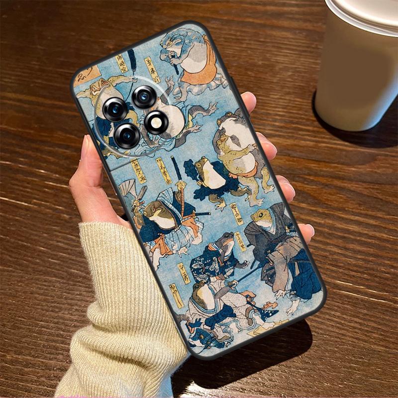 Vintage Retro Frog Mushrooms For OnePlus 15 13 12 11 15R 13R 12R 8T 10T 13T Case For OnePlus Nord 5 CE 2 3 4 Lite N20 N30
