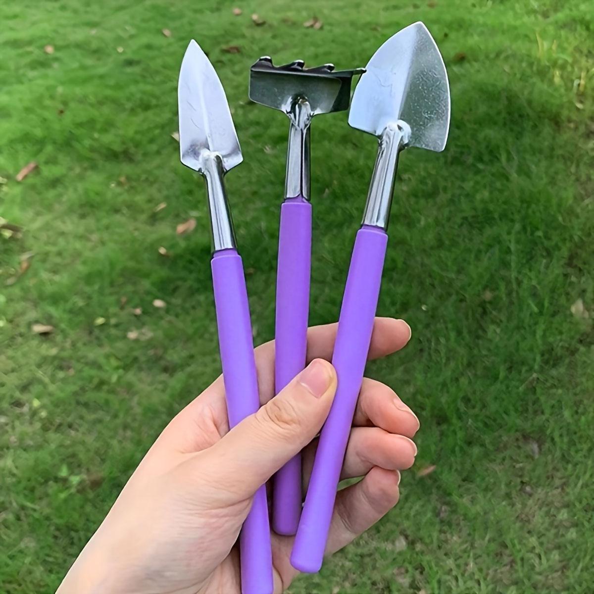 

3 шт.-Садовая мини-лопатка для рыхления почвы и пересадки суккулентов с ручкой, используется для садовых раскопок, ручной инструмент