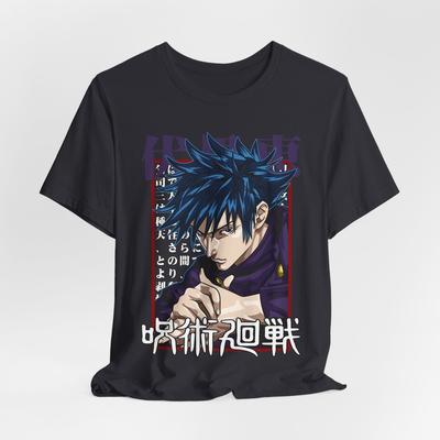 Megumi Fushiguro Anime Graphic Tee, Unisex Jersey Short Sleeve T-Shirt, Jujutsu
