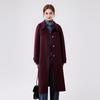 Women's Hepburn Style Wool Blend Double-faced Coat