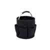 A84E-Schwarz Tragbare Faltbare Aufbewahrungstasche Gartengerätetasche Manuelle Werkzeugtasche Pflanzzubehör Einkauf Campingkorb 28 cm x 28 cm