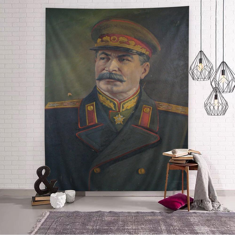 Lenin Joseph Stalin DIY Nástěnná tapiserie Umění Sci-fi Místnost Domácí dekorace Nástěnné umění Dekor