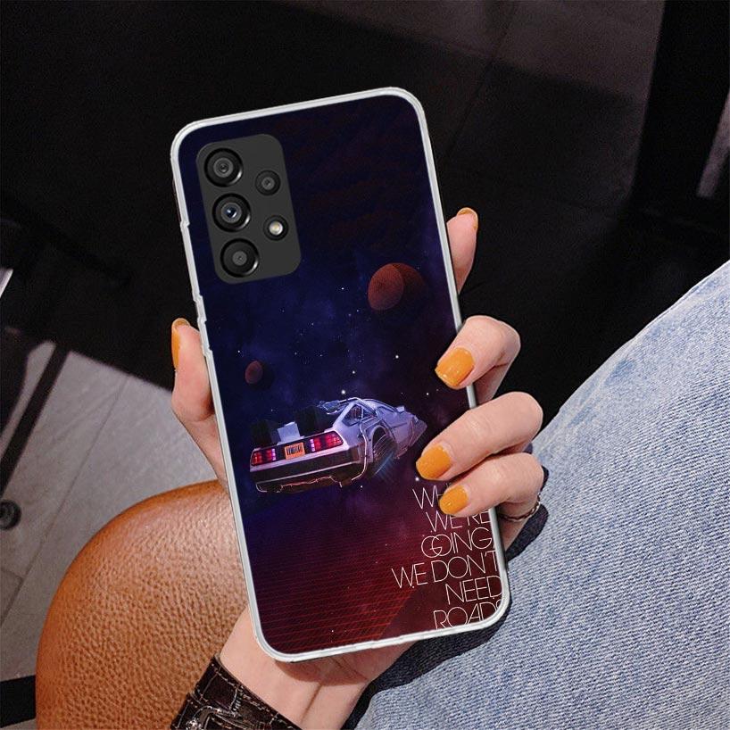 Back To The Future Time Machine Phone Case For Samsung Galaxy A17 A16 A15 A14 A13 A57 A56 A55 A54 A53 A37 A36 A35 A34 A33 A26 A2