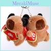 Capybara Plush Toy Keychain With Embroidered Design For Birthday Gift And Bag Decor