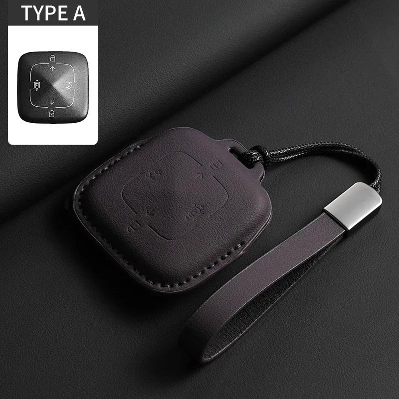 For Zeekr 001 009 X Zeekr 001 Car Key Protection Shell Car Original Color Leather Car Key Case Cover