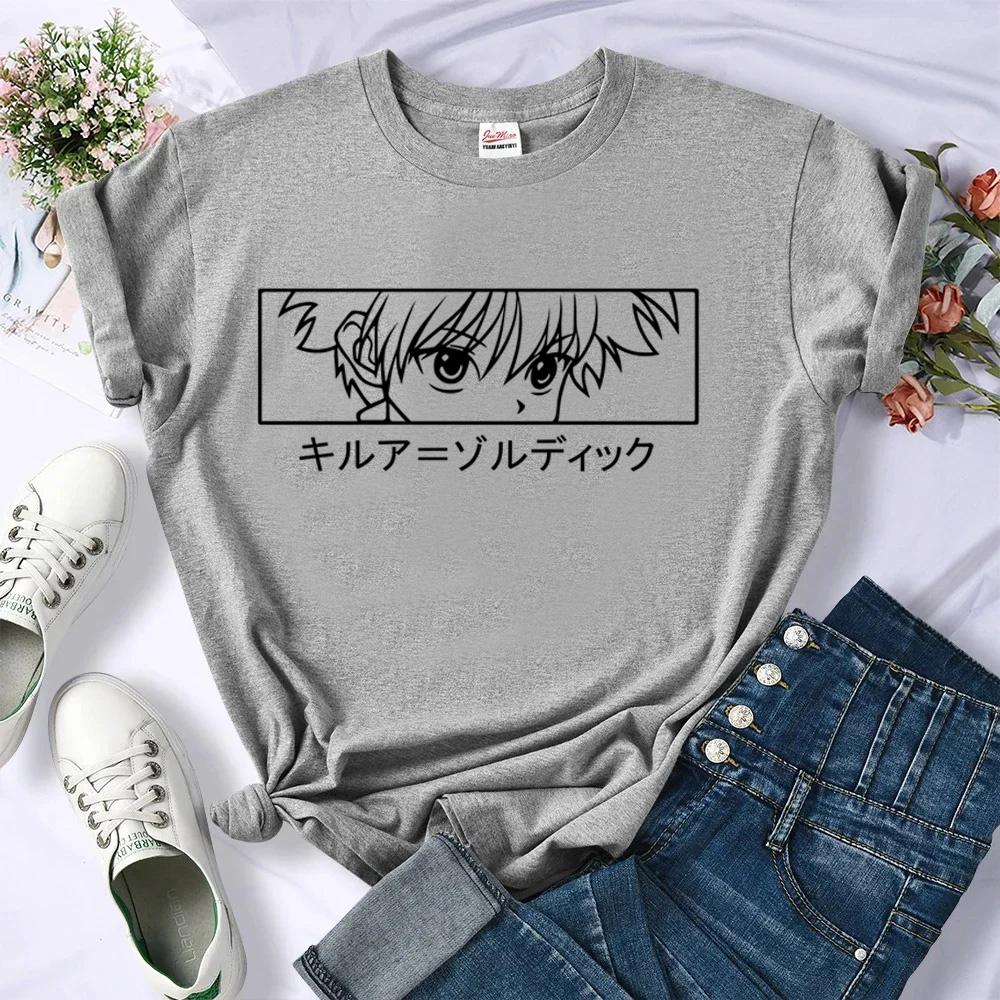 Hunter X Hunter Tshirt Wounisex Streetwear Meme Gothic T Shirt Funny Unisexga Y2k Retro Streetwear