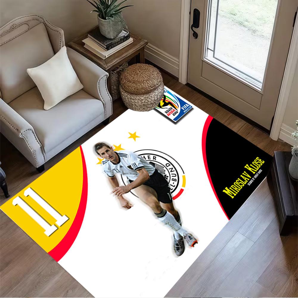 Soccer Player Action Carpet Suitable for Game Room Bedrooms Balcony Playrooms Antislip Carpet Decorate Offices Wedding Party Gift