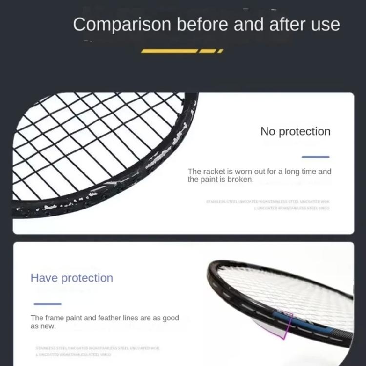 Universal Racket Frame Tape Invisible Auto Adhesive Racquets Protective Sticker for Effective Damage Preventing